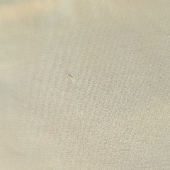 Susan Graver| Greenish Yellow Short Sleeved Blouse With Buttoned Slit Sleeves - Picture 10 of 15